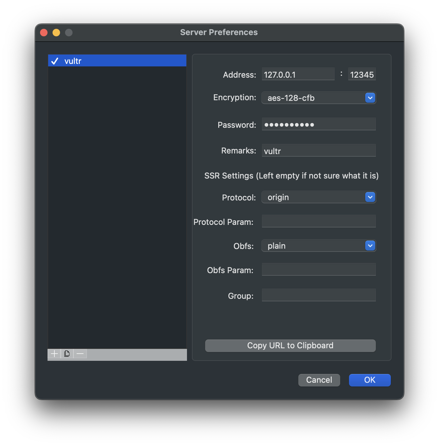 Gost Client Config