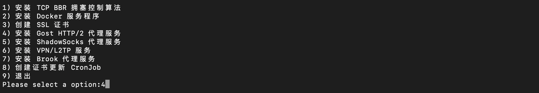 Setup Docker Gost